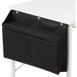 Living and Home 2 Shelf White L-Shaped Office Desk with Storage Bag - Size: 75 x 136 x 77cm - Cream - Wilko - thumbnail 4