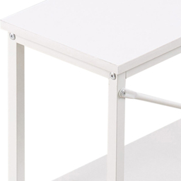 Living and Home 2 Shelf White L-Shaped Office Desk with Storage Bag - Size: 75 x 136 x 77cm - Cream - Wilko - thumbnail 6