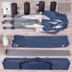 Blue Pop Up Outdoor Gazebo 3 x 3m - MCC - Wilko - thumbnail 5