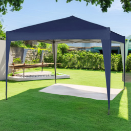 Blue Pop Up Outdoor Gazebo 3 x 3m - MCC - Wilko