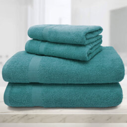 Mayfair Egyptian Cotton Ocean Hand Towel Set of 2 - Blue - Wilko - thumbnail 4