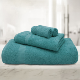 Mayfair Egyptian Cotton Ocean Hand Towel Set of 2 - Blue - Wilko - thumbnail 3