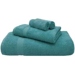 Mayfair Egyptian Cotton Ocean Hand Towel Set of 2 - Blue - Wilko