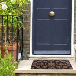 RHS Jekyll Floral Latex Backed Door Mat 45 x 75cm - Size: 45 x 75 x 1.5cm - Blue - Wilko - thumbnail 6