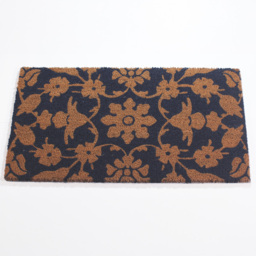 RHS Jekyll Floral Latex Backed Door Mat 45 x 75cm - Size: 45 x 75 x 1.5cm - Blue - Wilko - thumbnail 4