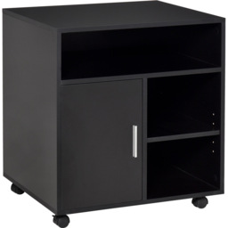 Portland 4 Shelf Storage Unit - Size: 60 x 50 x 65.5cm - Black - Wilko - thumbnail 3