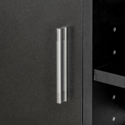 Portland 4 Shelf Storage Unit - Size: 60 x 50 x 65.5cm - Black - Wilko - thumbnail 5