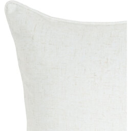 Divante Verona Linen Look Cushion - White - Wilko - thumbnail 4