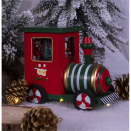St Helens Multicolour Wooden Train Music Box - Size: 16 x 10 x 15cm - Wilko - thumbnail 5