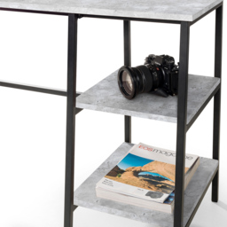 Julian Bowen Staten Concrete Desk - Size: 45 x 104 x 72cm - Black - Wilko - thumbnail 7
