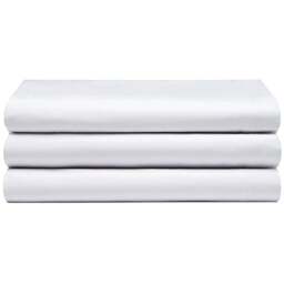 Serene Super King White Flat Bed Sheet - Wilko - thumbnail 1