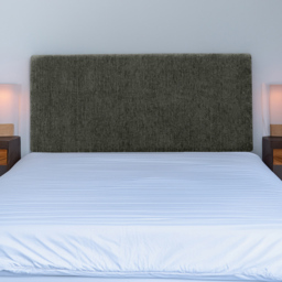 Bedmaster Valencia Double Charcoal Chenille Plain Headboard - Grey - Wilko - thumbnail 1