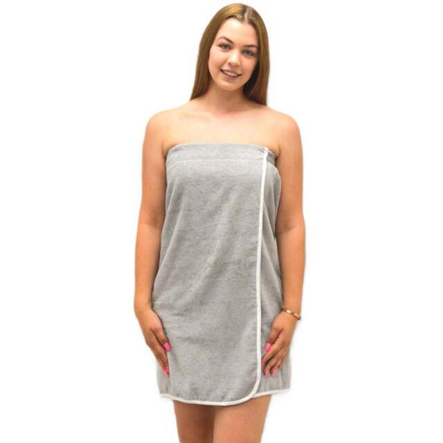 Allure Bath Fashions Small to Medium Silver Adjustable Ladies Shower Wrap - Wilko - image 1