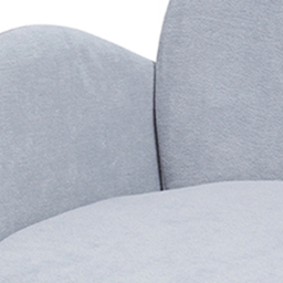 Living and Home Set of 2 Grey Upholstered Teddy Fleece Dining Chair with Armrests - Cream - Wilko - thumbnail 7