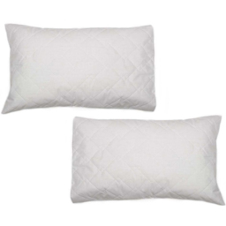 DreamEasy Quilted Pillow Protector Pair XL - Size: 48 x 74cm - White - Wilko - thumbnail 3