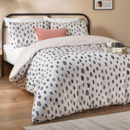Duvet Day Robi Double Cream Printed Duvet Set - Wilko - thumbnail 1
