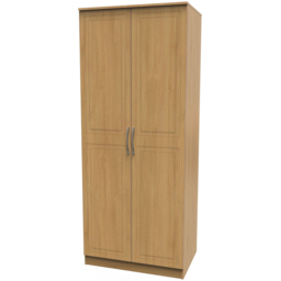 Crowndale Dorset 2 Door Modern Oak Wardrobe Ready Assembled - Wood - Wilko - thumbnail 3