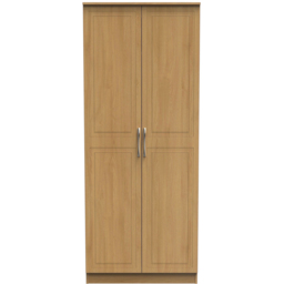 Crowndale Dorset 2 Door Modern Oak Wardrobe Ready Assembled - Wood - Wilko - thumbnail 4