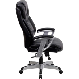 FWStyle Black Faux Leather High Back Executive Office Chair - Size: 123.19 x 76.2 x 78.74cm - Wilko - thumbnail 4
