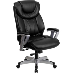 FWStyle Black Faux Leather High Back Executive Office Chair - Size: 123.19 x 76.2 x 78.74cm - Wilko - thumbnail 3