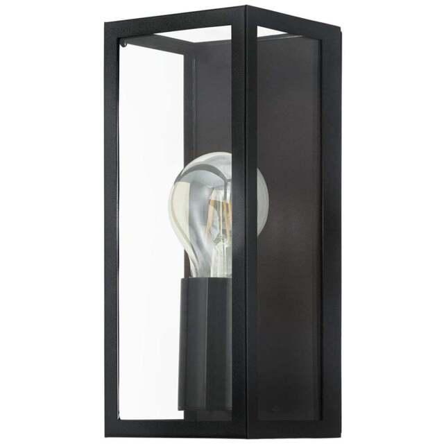 EGLO Amezola Caged Industrial Wall Light - Size: 11.0 x 10.0 x 26.0cm - Wilko