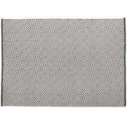 Hug Rug Warm Grey Woven Diamond Rug 160 x 230cm - Wilko - thumbnail 1