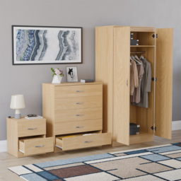 VIDA DESIGNS Riano Pine 3 Piece Bedroom Furniture Set - Wilko - thumbnail 6