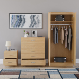 VIDA DESIGNS Riano Pine 3 Piece Bedroom Furniture Set - Wilko - thumbnail 4