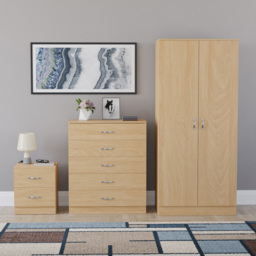 VIDA DESIGNS Riano Pine 3 Piece Bedroom Furniture Set - Wilko - thumbnail 3