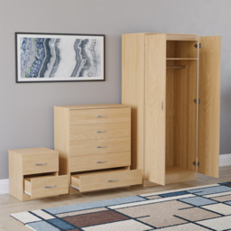 VIDA DESIGNS Riano Pine 3 Piece Bedroom Furniture Set - Wilko - thumbnail 5
