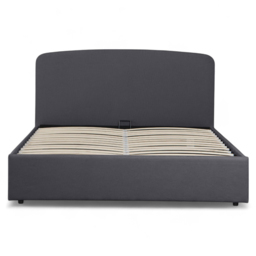 OAT Home Delamere King Size Charcoal Grey Ottoman Bed - Wilko - thumbnail 4