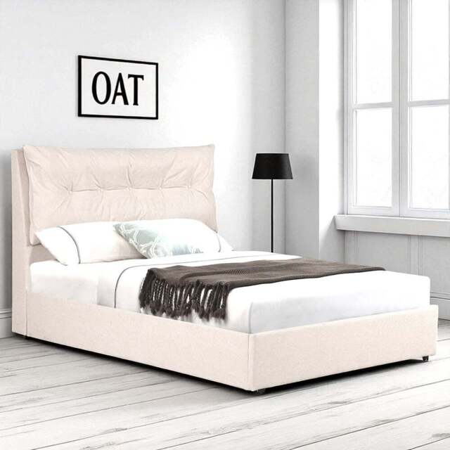 OAT Home Prestbury King Size Natural Ottoman Bed - Wilko - image 1