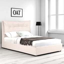 OAT Home Prestbury King Size Natural Ottoman Bed - Wilko