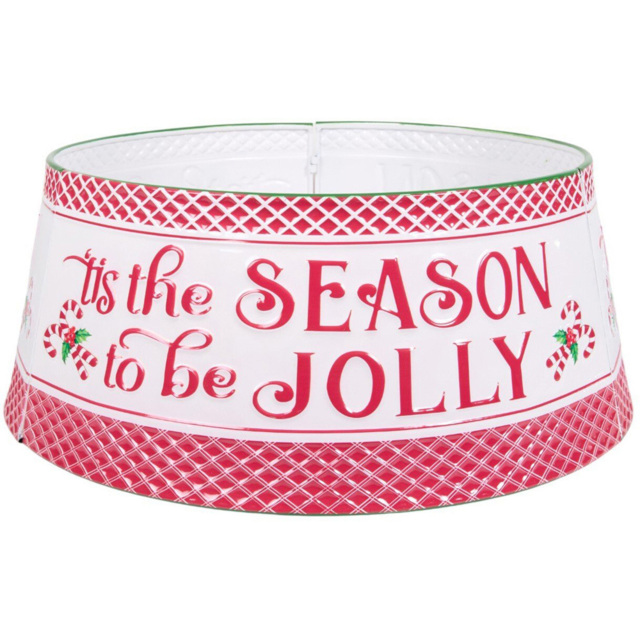 Tis The Season Metal Tree SkirtPink - Wilko - image 1