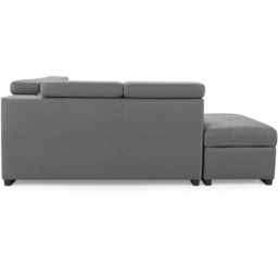 Home Detail Scarlett 5 Seater Grey Air Leather Left Hand Corner Sofa - Wilko - thumbnail 7