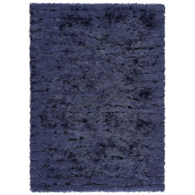 Origins Carved Glamour Navy Rug 160 x 230cm - Blue - Origins Rugs - Wilko - image 1