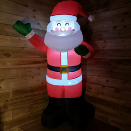 Samuel Alexander Santa Claus With Gifts Light Up Inflatable Christmas Decoration 6.2ft - Size: 180 x 90 x 90cm - Red - Wilko - thumbnail 6