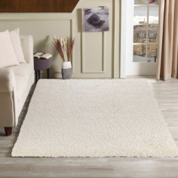 Desire Rugs Oxford Ivory Plain Shaggy Rug 160 x 230cm - Wilko - thumbnail 3