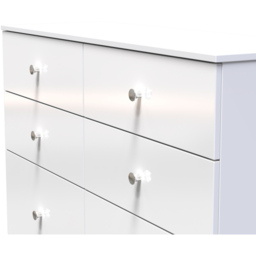 Crowndale Yarmouth 6 Drawer White Midi Chest Ready Assembled - Wilko - thumbnail 6