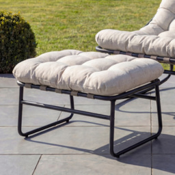 Artemis Home Solace Beige Garden Rocking Chair with Stool - Size: Single - Brown - Wilko - thumbnail 3