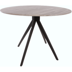 Core Products Aspen 4 Seater Round Dining Table Grey Oak Effect - Size: 100 x 100 x 75cm - Wilko - thumbnail 3