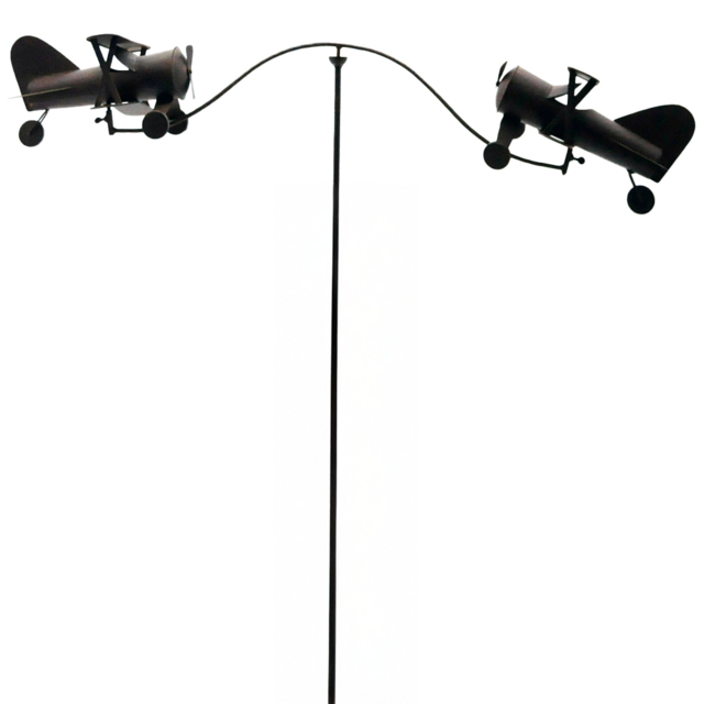 Acacia Home Planes Garden Spinner 162cm - Size: 135.0 cm x 80.0 cm x 80.0 cmcm - Brown - Wilko - image 1