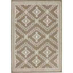 Origins Atlas Diamond Coffee Rug 160 x 230cm - Brown - Wilko