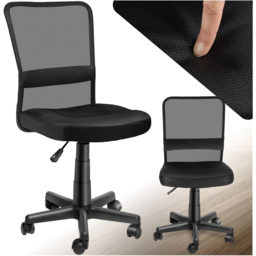 tectake Patrick Black Height Adjustable Padded Office Chair - Size: 95 x 50 x 43cm - Wilko - thumbnail 3