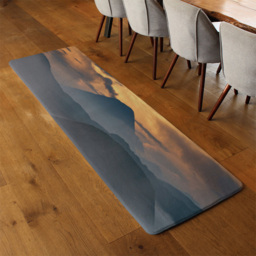 Benjamin Tate Design Faux Wool Mount Bromo at Morning Designer Runner Rug 235 x 68cm - Size: 235 x 68 x 1cm - Grey - Wilko - thumbnail 6