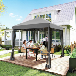 Outsunny 3 x 3m Grey Pop Up Garden Gazebo - Wilko - thumbnail 5