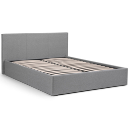 Julian Bowen Rialto King Size Light Grey Linen Lift Up Storage Bed - Wilko - thumbnail 4