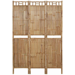 vidaXL Bamboo 3 Panel Room Divider 120 x 180cm - Size: 3 Panels - Brown - Wilko - thumbnail 3