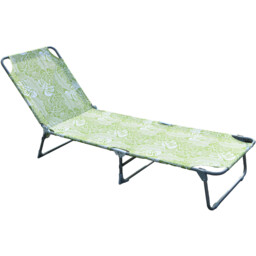 Tropical Leaf Sun Lounger - Green and White - Outdoor Essentials - Wilko - thumbnail 7
