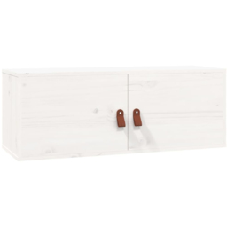 vidaXL 2 Door White Wall Cabinet 2 Pack - Size: 30 x 80 x 30cm - Wilko - thumbnail 4